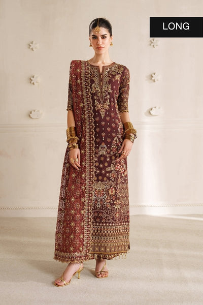 Baroque 3 Piece Unstitched Embroidered Chiffon Suit - CH14-07