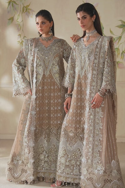 Baroque 3 Piece Unstitched Embroidered Chiffon Suit - CH14-08