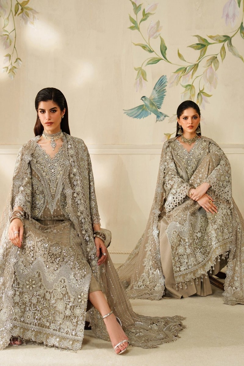 Baroque 3 Piece Unstitched Embroidered Chiffon Suit - CH14-08