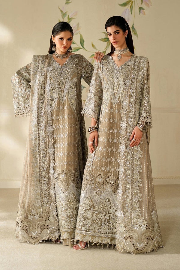 Baroque 3 Piece Unstitched Embroidered Chiffon Suit - CH14-08