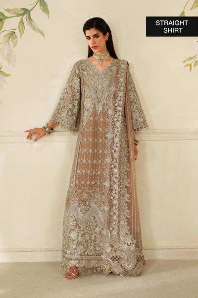 Baroque 3 Piece Unstitched Embroidered Chiffon Suit - CH14-08