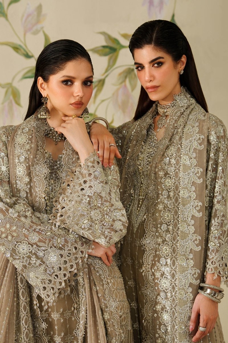 Baroque 3 Piece Unstitched Embroidered Chiffon Suit - CH14-08