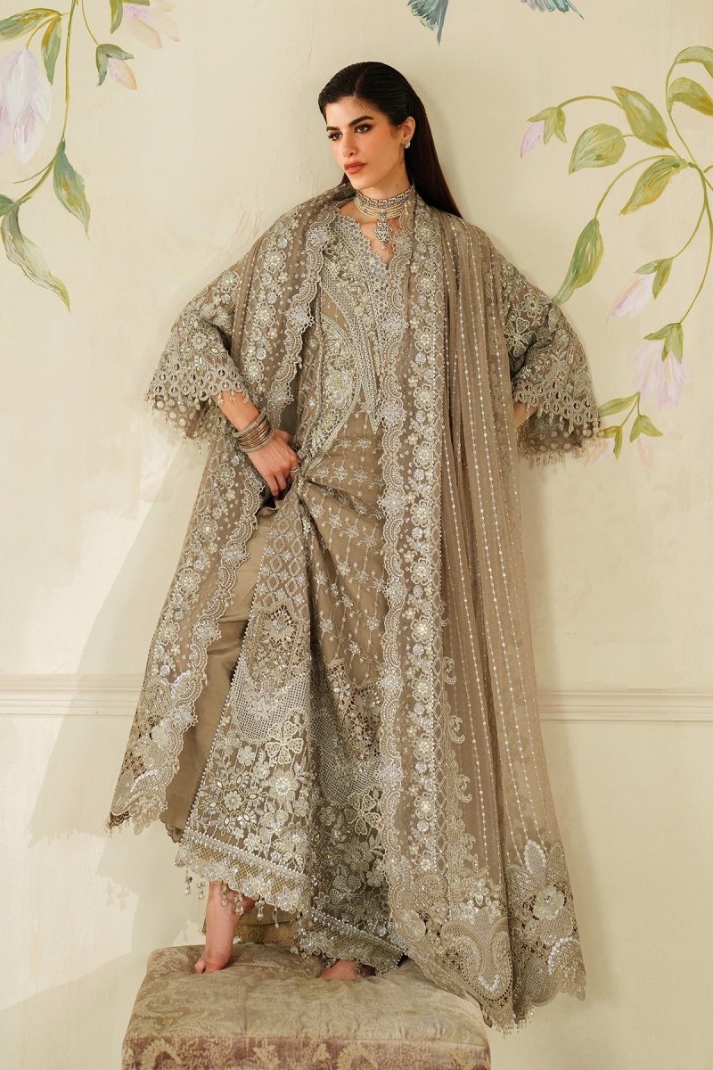 Baroque 3 Piece Unstitched Embroidered Chiffon Suit - CH14-08
