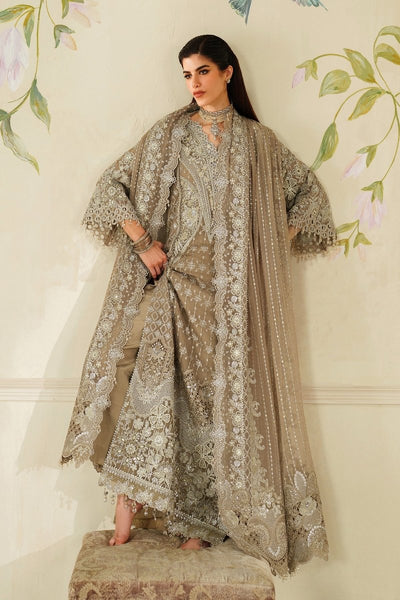 Baroque 3 Piece Unstitched Embroidered Chiffon Suit - CH14-08