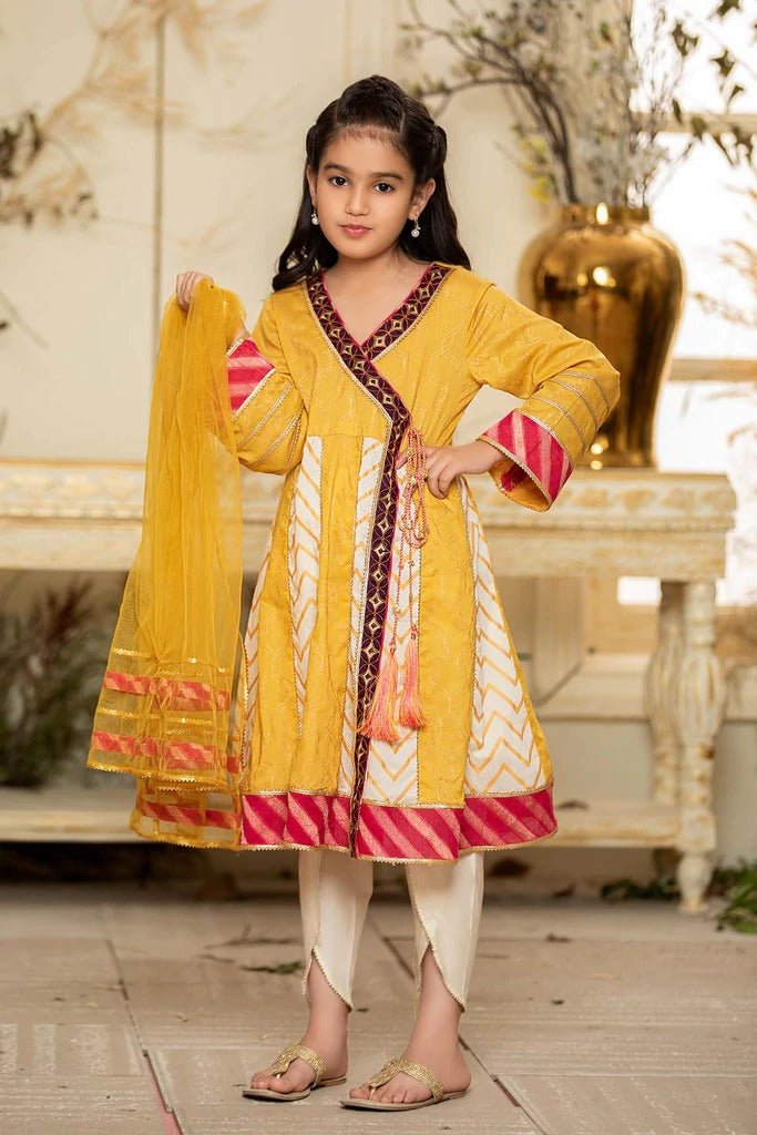 Charizma 3 Piece Stitched Kids Festive Eid Suit - CKP-21-15