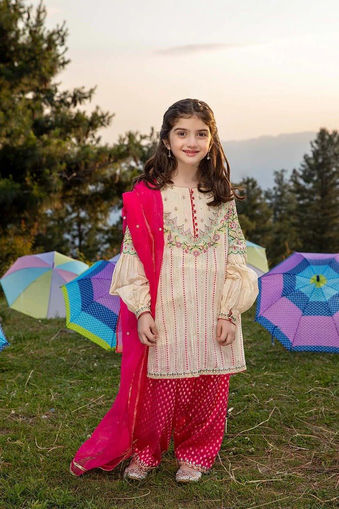 Charizma 3 Piece Stitched Kids Festive Eid Suit - CKP-21-21