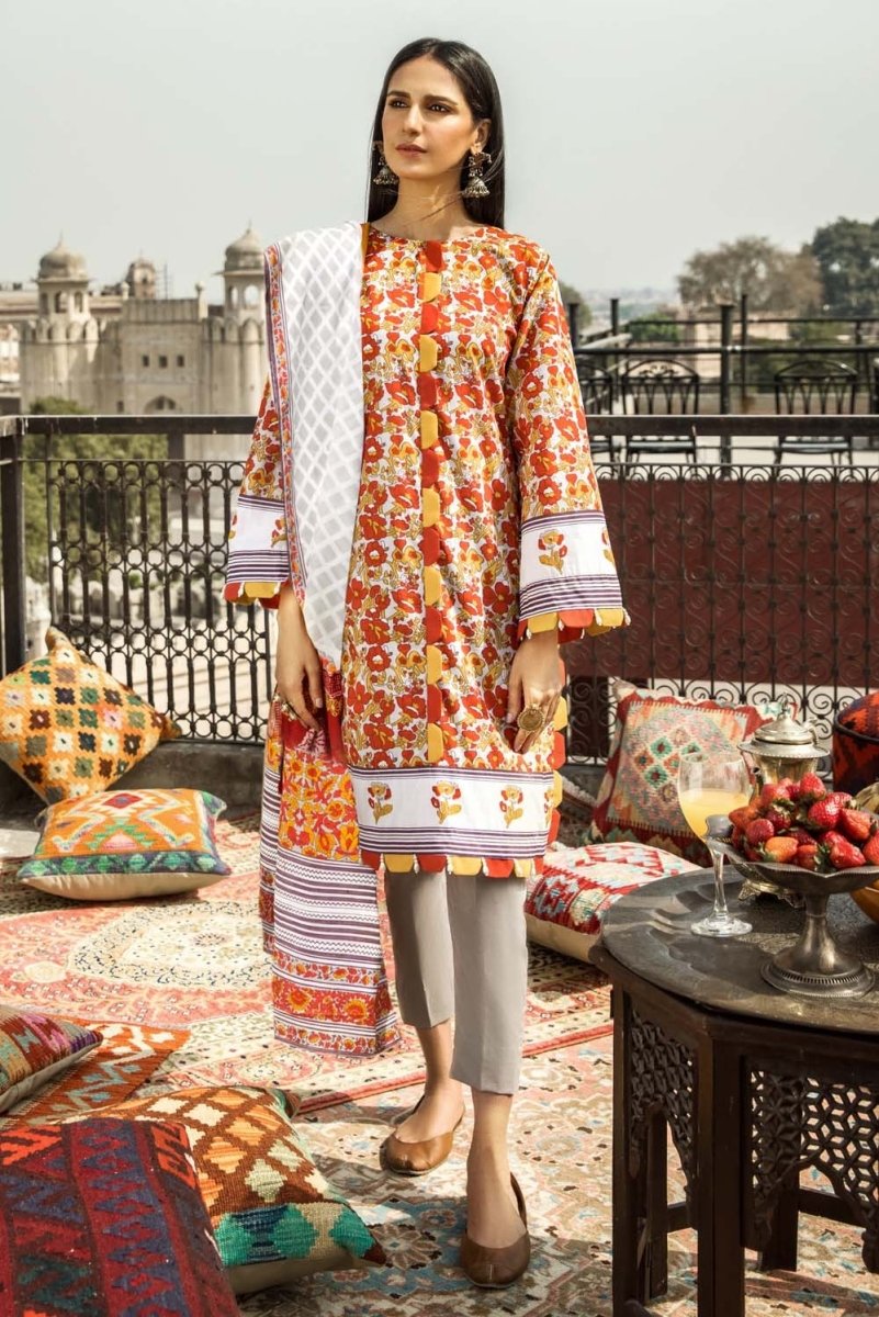 Gul Ahmed 3PC Unstitched Lawn Suit CL-1135-B