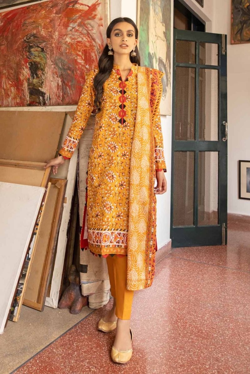 Gul Ahmed 3 Piece Unstitched Lawn Printed Suit CL-1264 B