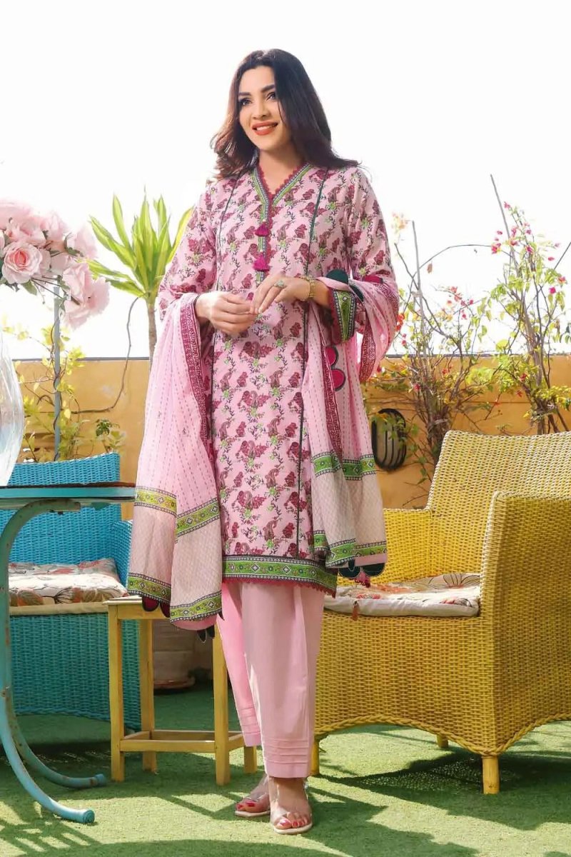 Gul Ahmed 3PC Embroidered Lawn Unstitched Suit CL-22025