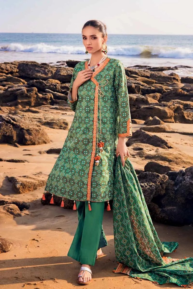 Gul Ahmed 3PC Chunri Lawn Unstitched Suit CL-22054 B