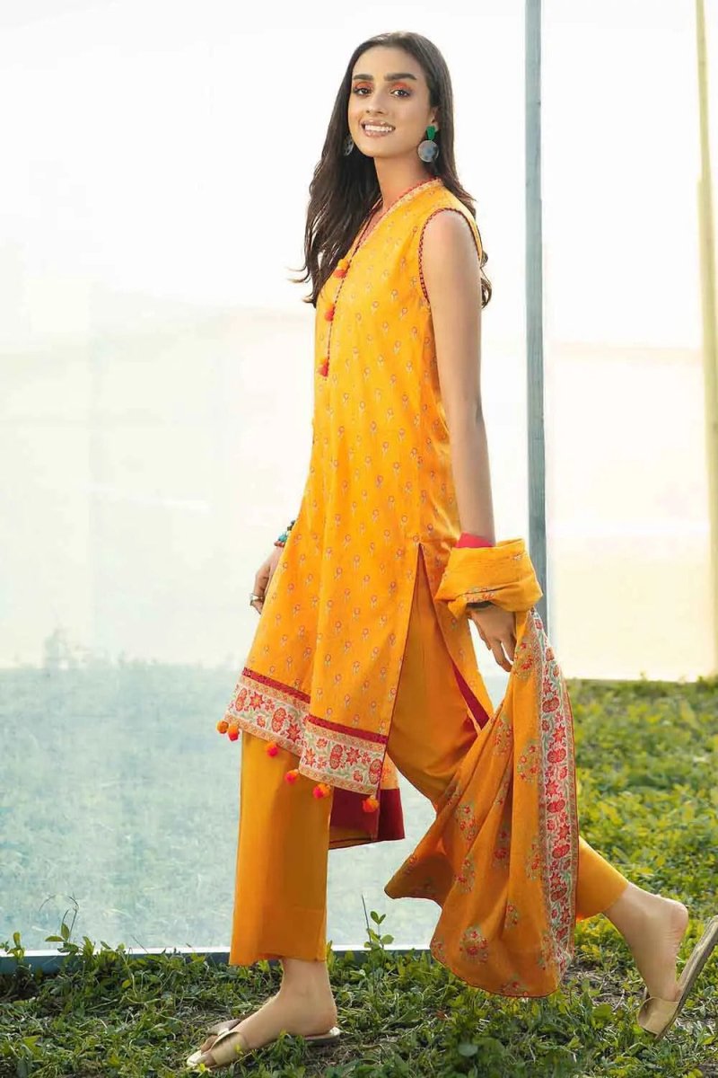 Gul Ahmed 3PC Printed Lawn Unstitched Suit CL-22060 B