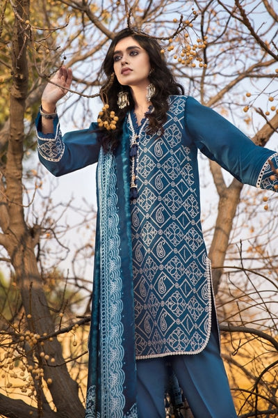 Gul Ahmed 3PC Chunri Stitched Embroidered Lawn Suit CL-22149