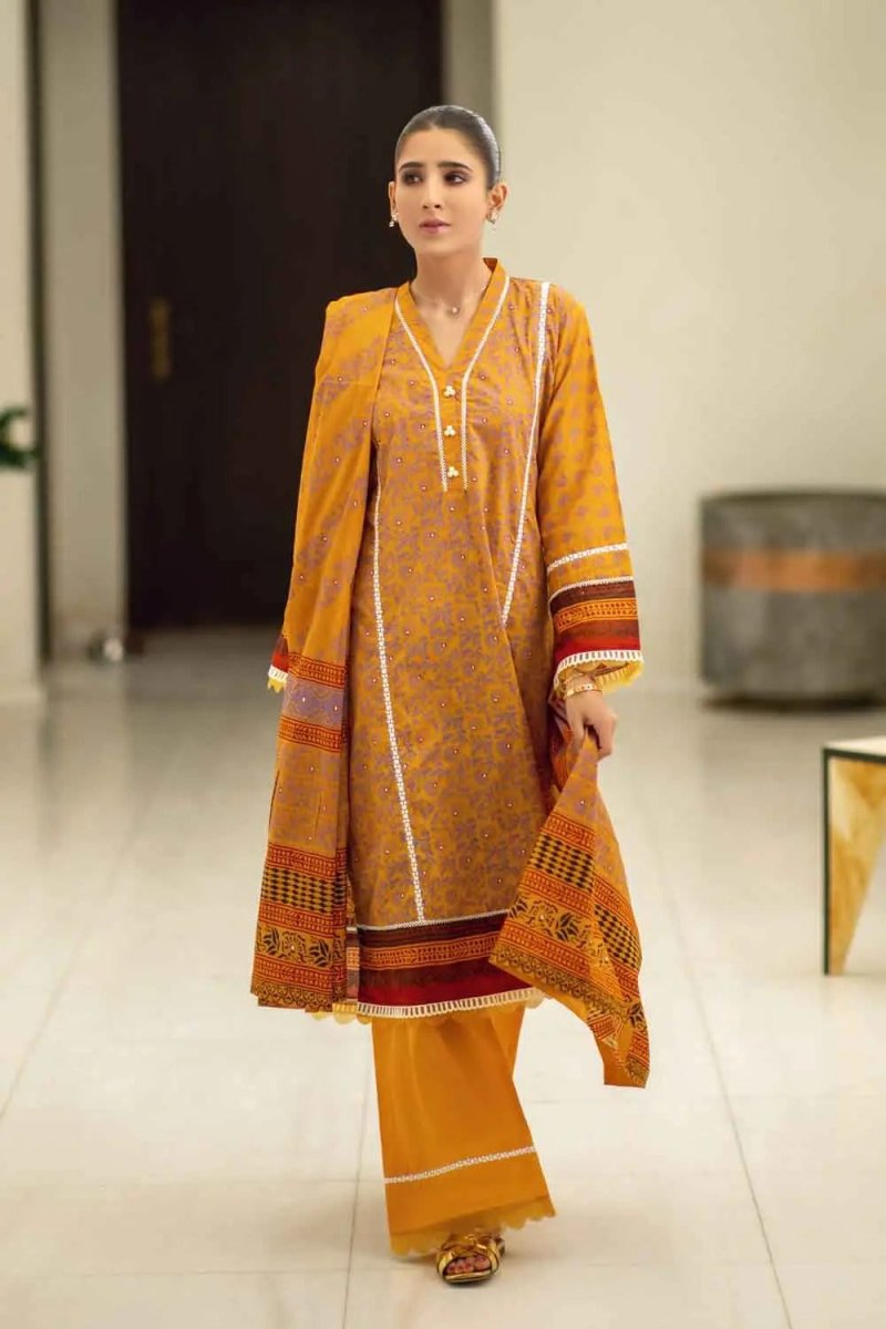 Gul Ahmed 3PC Lawn Unstitched Printed Suit CL-22176 A