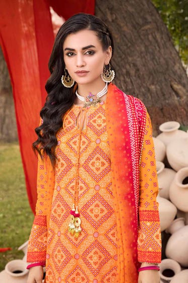 Gul Ahmed 3PC Chunri Lawn Unstitched Suit CL-32055 A