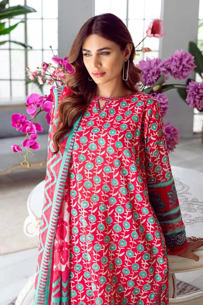 Gul Ahmed 3PC Unstitched Printed Lawn Suit CL-32102 B