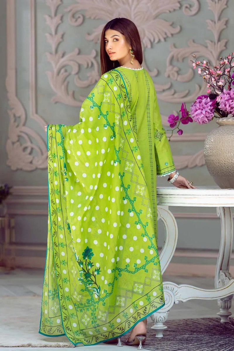 Gul Ahmed 3PC Unstitched Printed Lawn Suit CL-32107 A