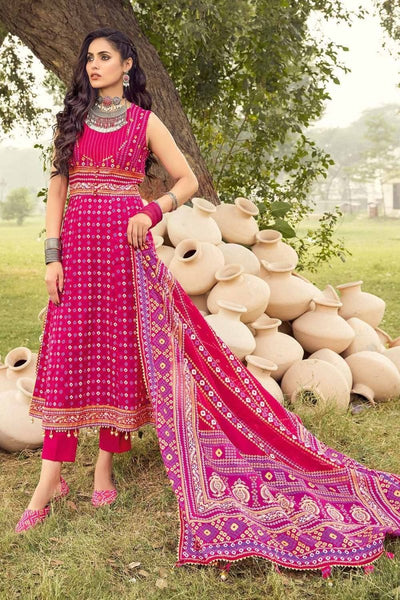 Gul Ahmed 3PC Chunri Lawn Unstitched Gold Printed Suit CL-32140 A