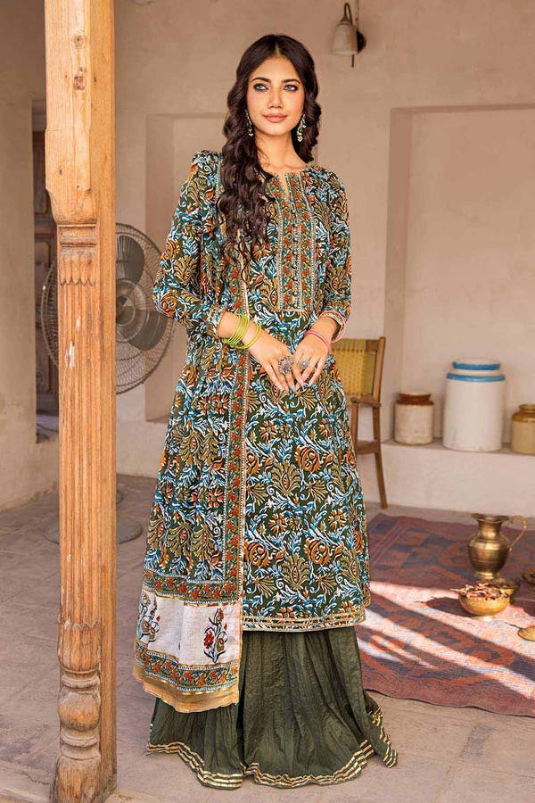 Gul Ahmed 3PC Lawn Unstitched Printed Suit CL-32237 A