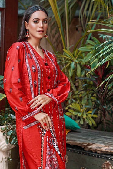 Gul Ahmed 3PC Lawn Unstitched Printed Suit CL-32251