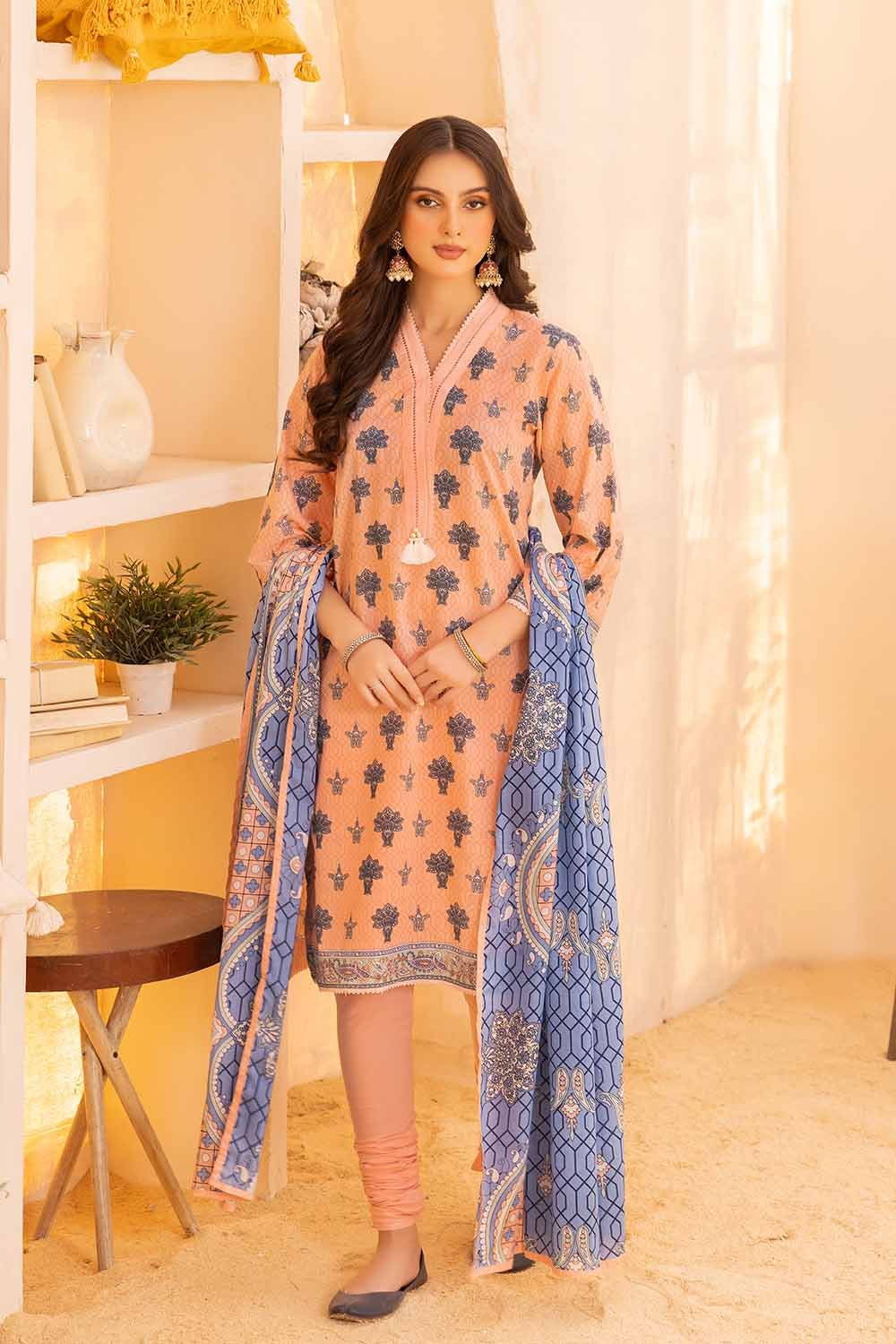 Gul Ahmed 3PC Printed Lawn Unstitched Suit CL-32364 A