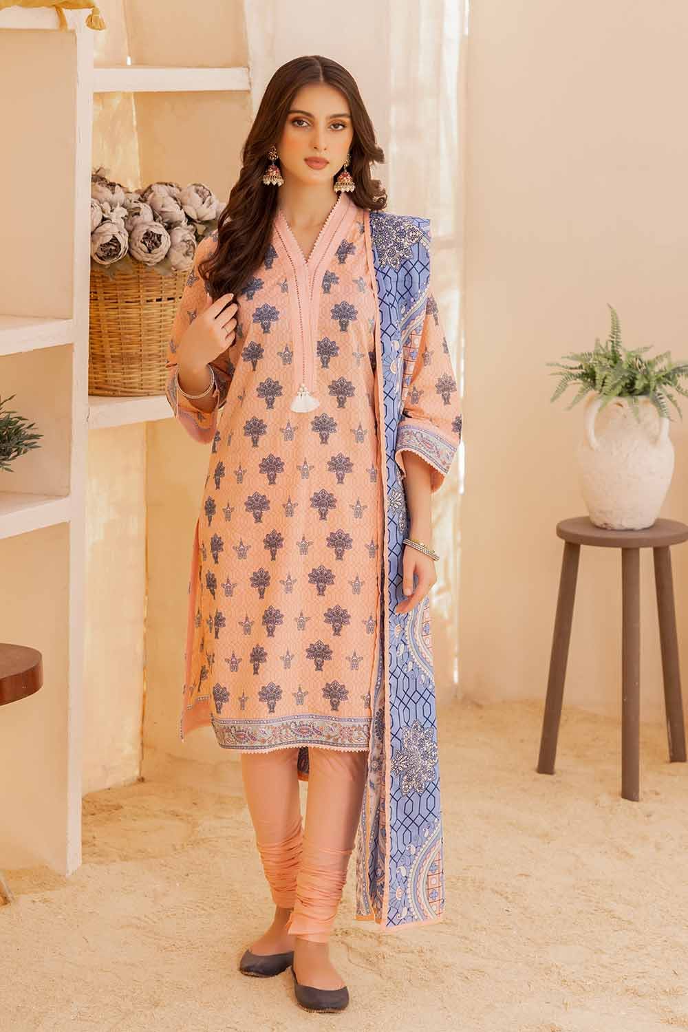 Gul Ahmed 3PC Printed Lawn Unstitched Suit CL-32364 A