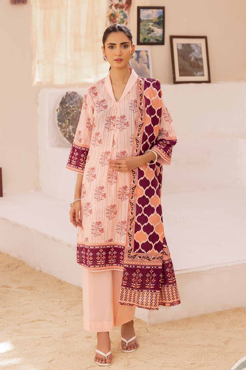 Gul Ahmed 3PC Printed Lawn Unstitched Suit CL-32365 A