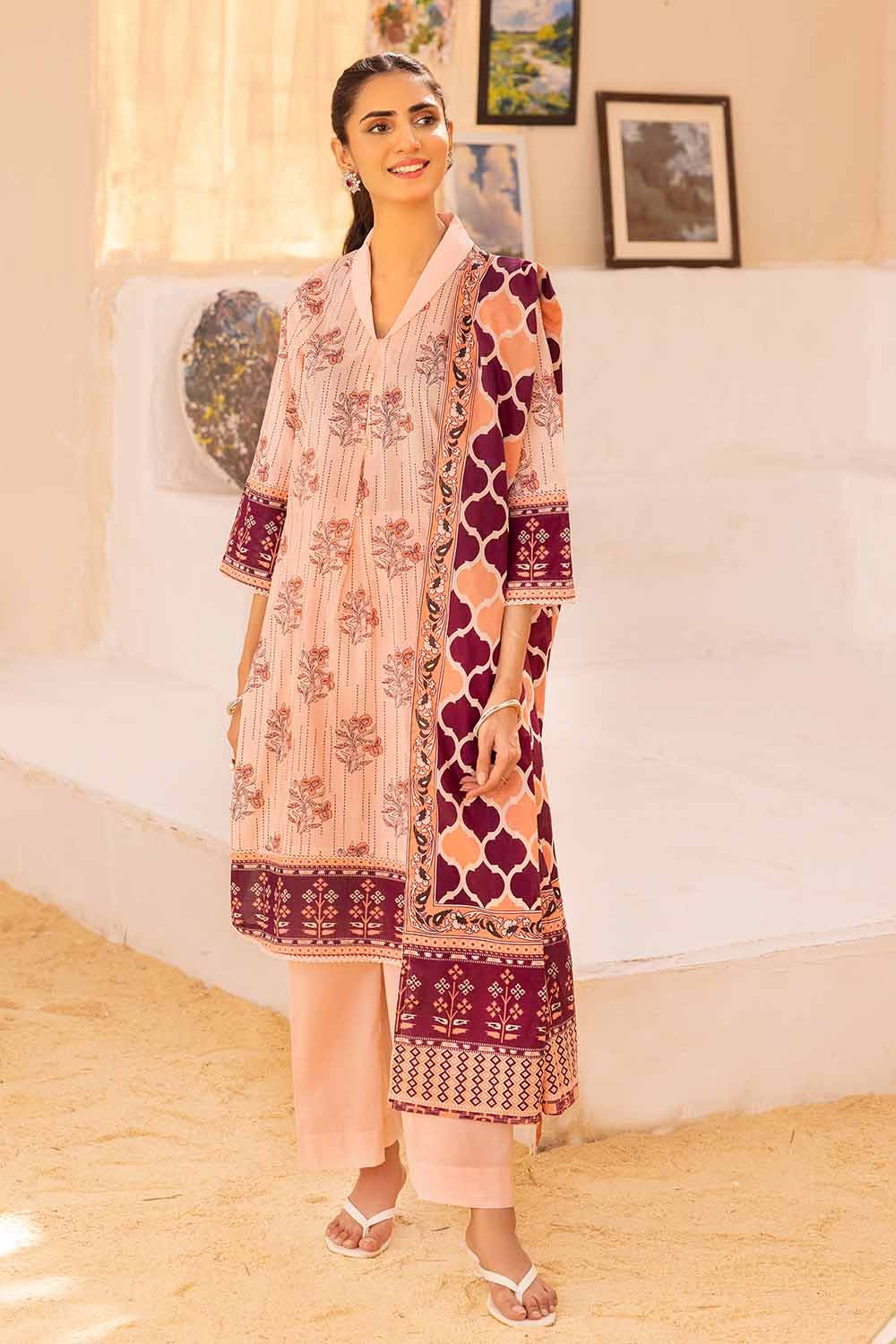 Gul Ahmed 3PC Printed Lawn Unstitched Suit CL-32365 A