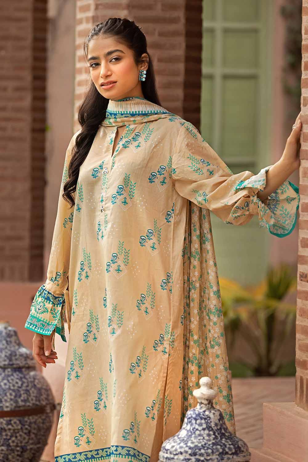 Gul Ahmed 3PC Printed Lawn Unstitched Suit CL-32443 B