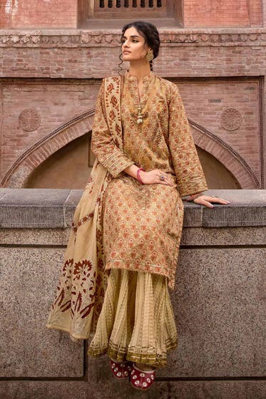 Gul Ahmed 3PC Lawn Unstitched Foil Printed Suit CL-32445 A