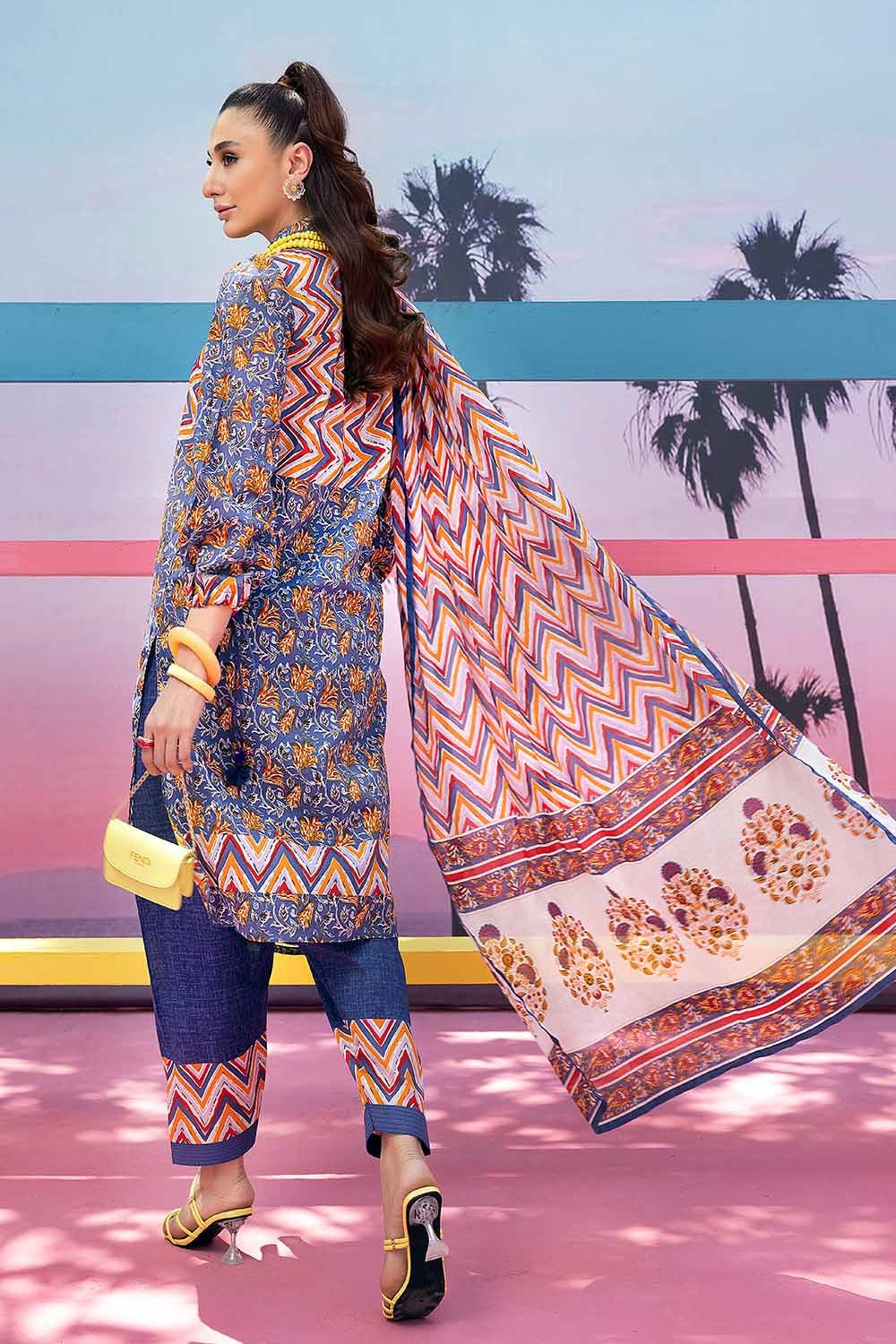 Gul Ahmed 3PC Lawn Printed Unstitched Suit CL-32460 A