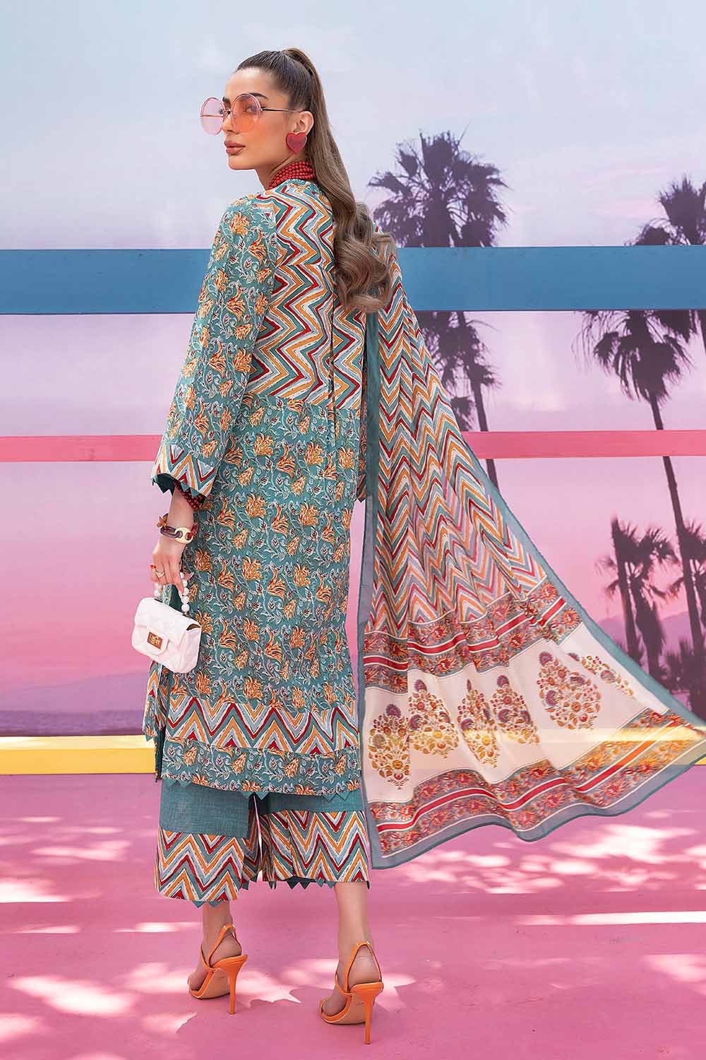 Gul Ahmed 3PC Lawn Printed Unstitched Suit CL-32460 B