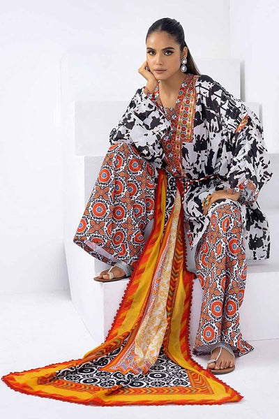 Gul Ahmed 3PC Printed Lawn Unstitched Suit CL-32475