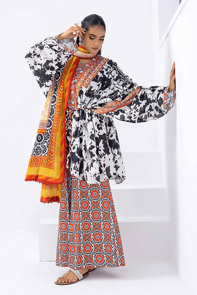 Gul Ahmed 3PC Printed Lawn Unstitched Suit CL-32475