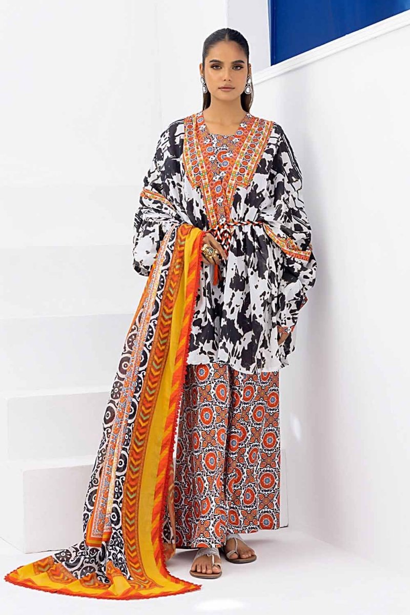 Gul Ahmed 3PC Printed Lawn Unstitched Suit CL-32475