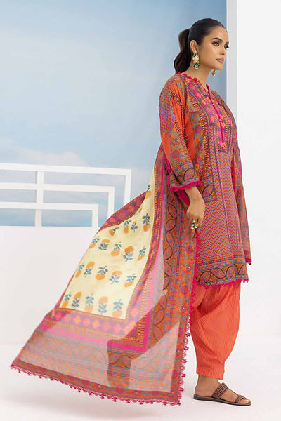 Gul Ahmed 3PC Printed Lawn Unstitched Suit CL-32476