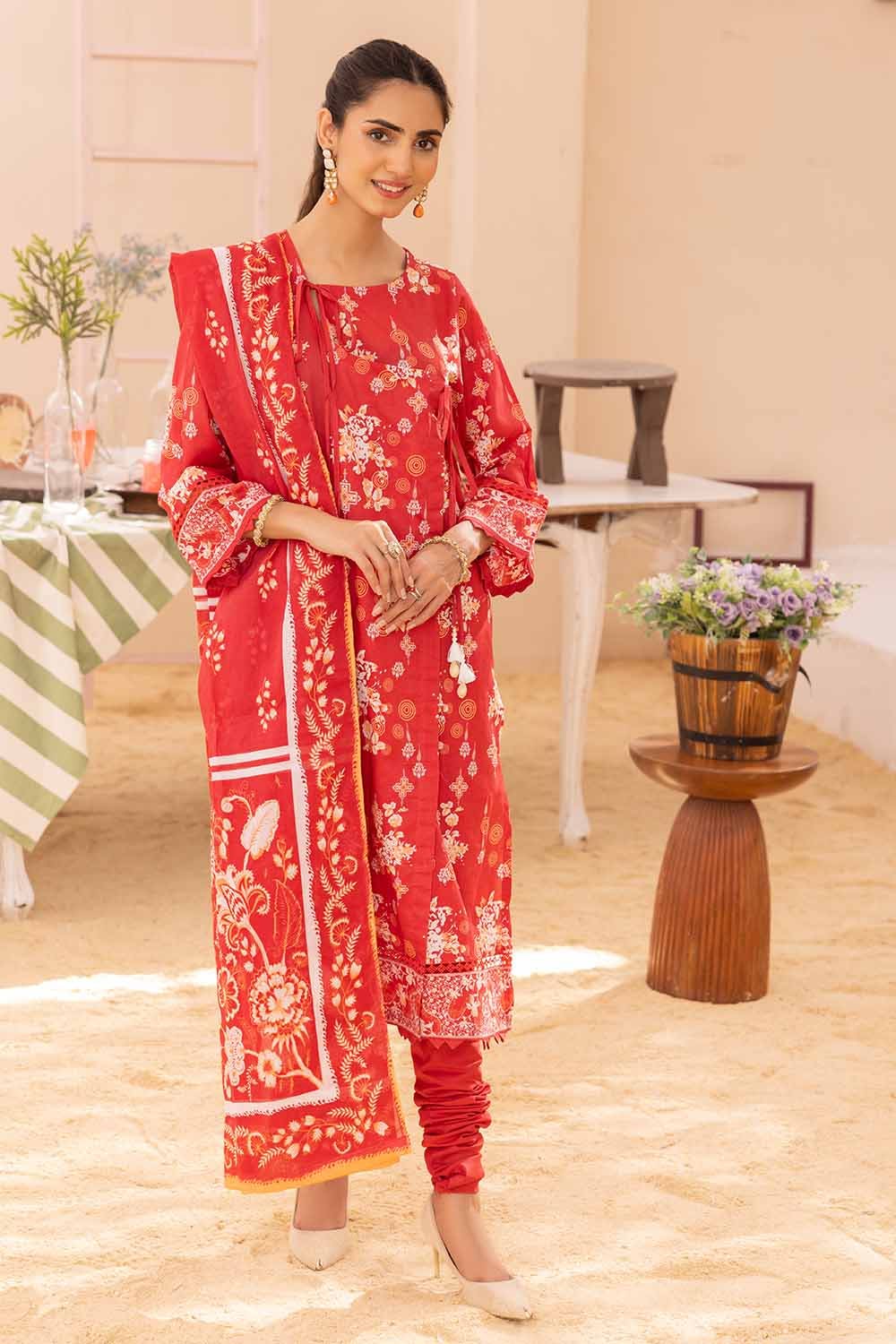 Gul Ahmed 3PC Printed Lawn Unstitched Suit CL-32511 A