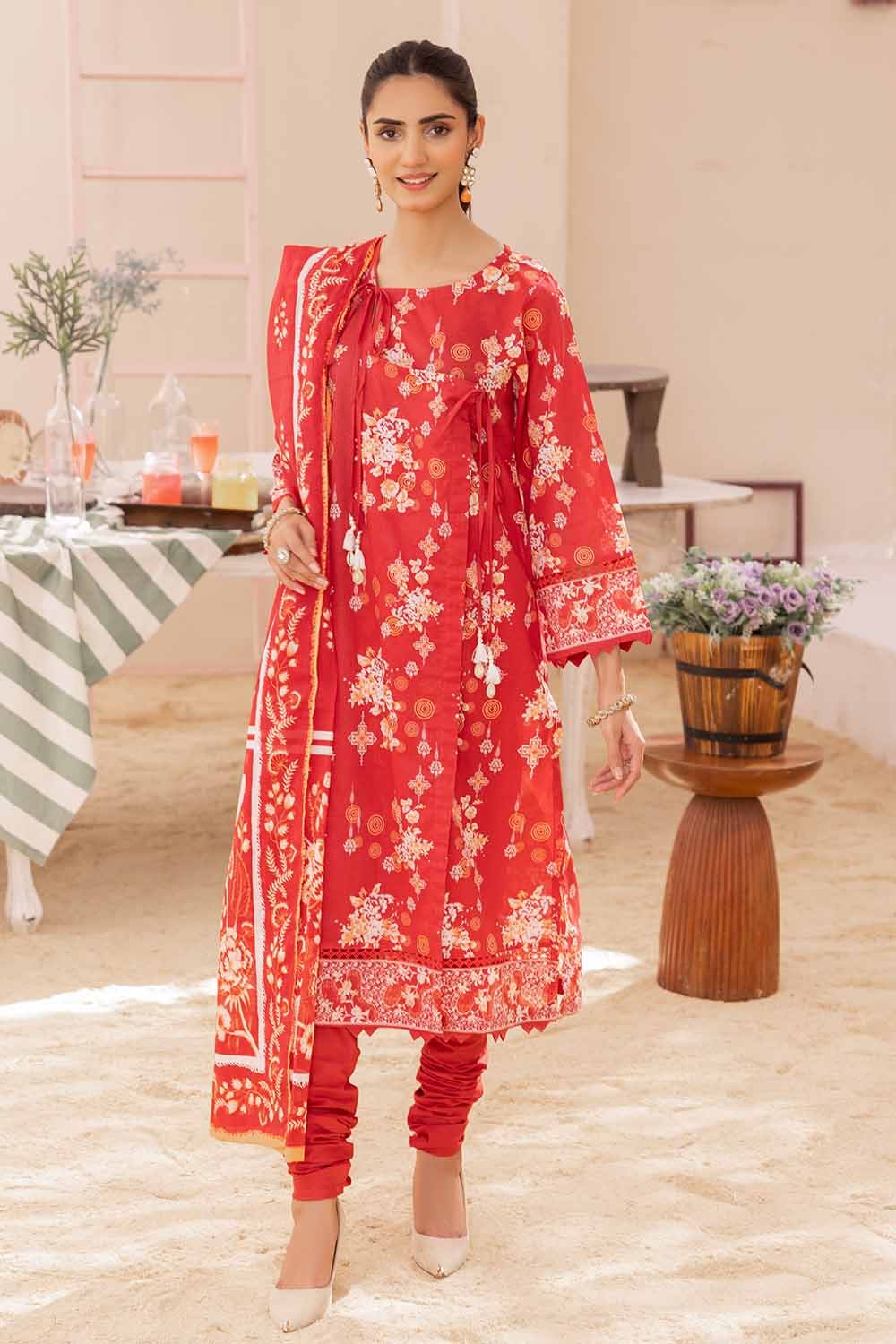 Gul Ahmed 3PC Printed Lawn Unstitched Suit CL-32511 A