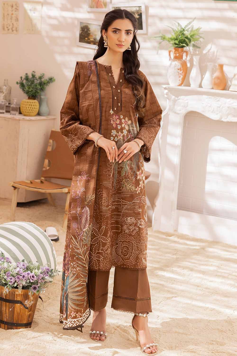 Gul Ahmed 3PC Printed Lawn Unstitched Suit CL-32530