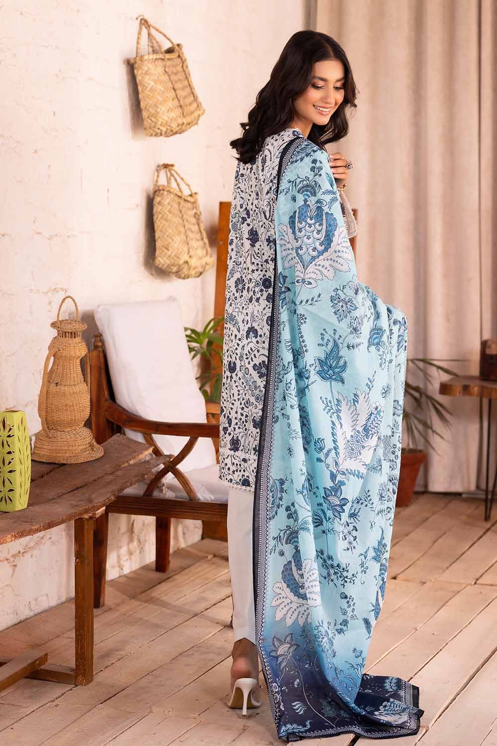 Gul Ahmed 3PC Printed Lawn Unstitched Suit CL-32545