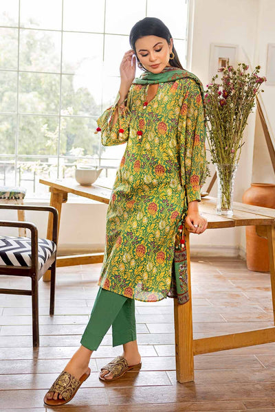 Gul Ahmed 3PC Printed Lawn Unstitched Suit CL-32571