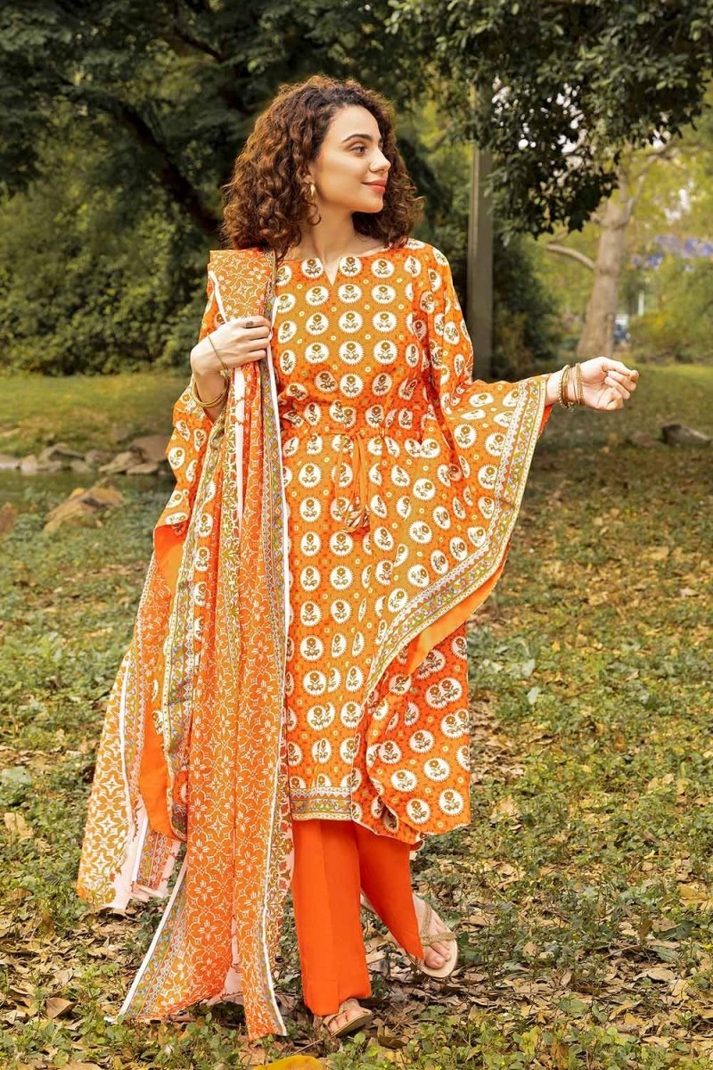 Gul Ahmed 3PC Printed Lawn Unstitched Suit CL-32583 A