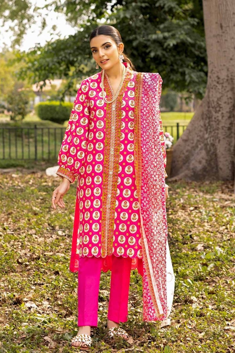 Gul Ahmed 3PC Printed Lawn Unstitched Suit CL-32583 B