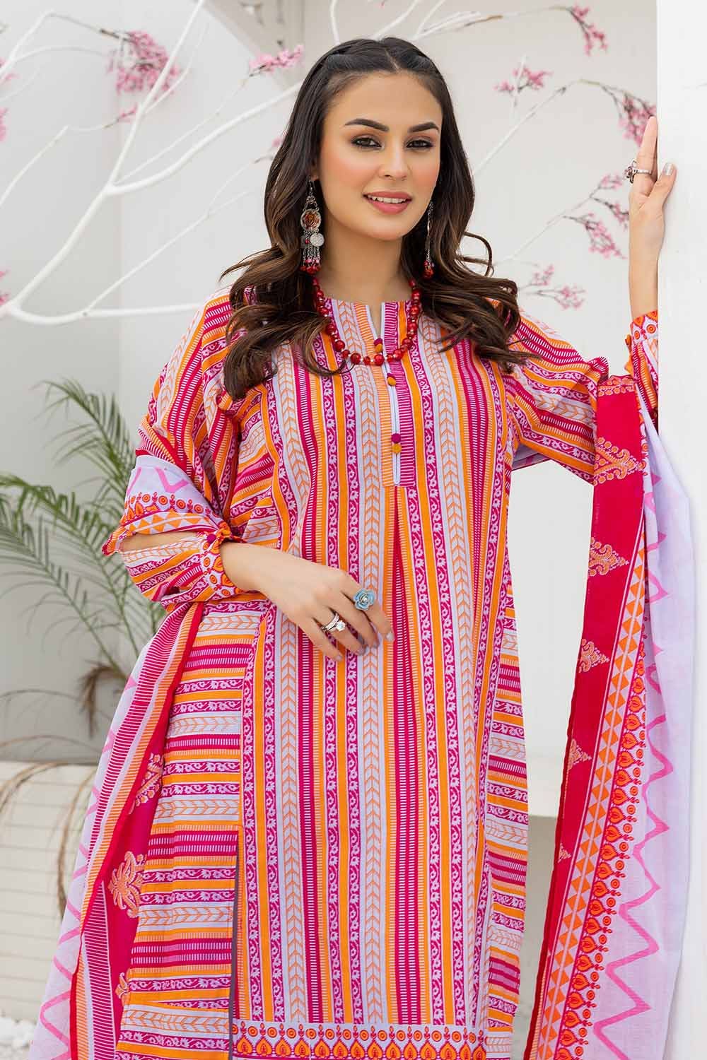 Gul Ahmed 3PC Printed Lawn Unstitched Suit CL-32585 A