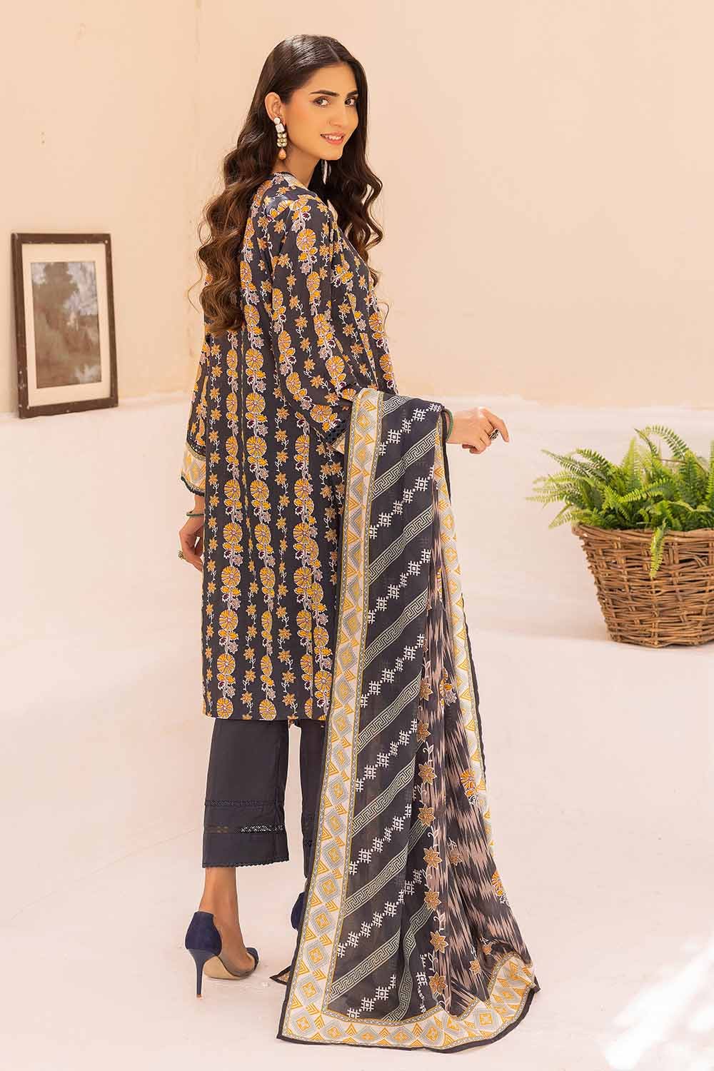 Gul Ahmed 3PC Printed Lawn Unstitched Suit CL-32586 A