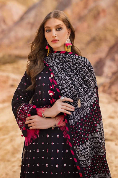 Gul Ahmed 3PC Embroidered Printed Lawn Unstitched Suit CL-42005