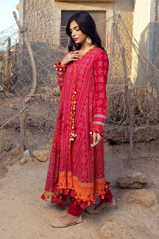 Gul Ahmed 3PC Printed Lawn Unstitched Suit CL-42009 A