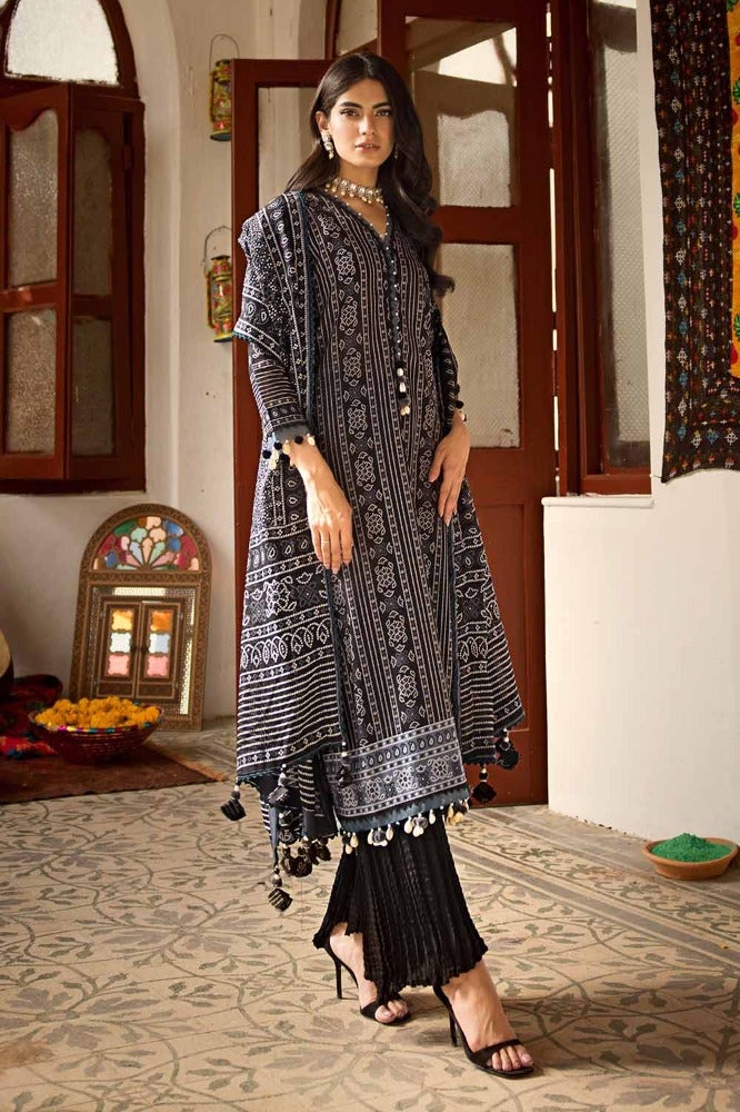 Gul Ahmed 3PC Printed Lawn Unstitched Suit CL-42009 B