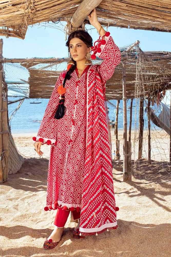 Gul Ahmed 3PC Lacquer Printed Lawn Unstitched Suit CL-42010 A