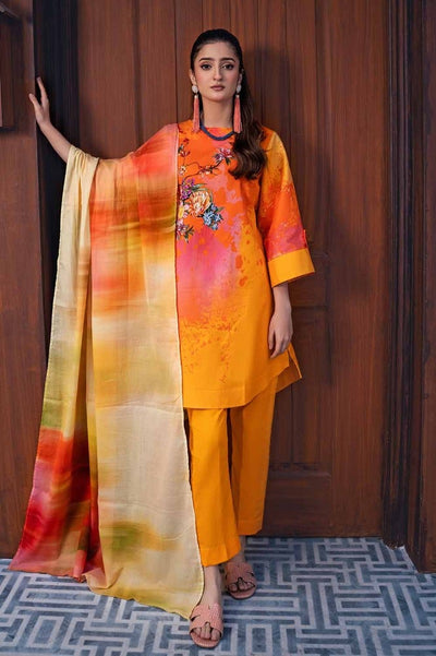 Gul Ahmed 3PC Printed Lawn Unstitched Suit CL-42022 A