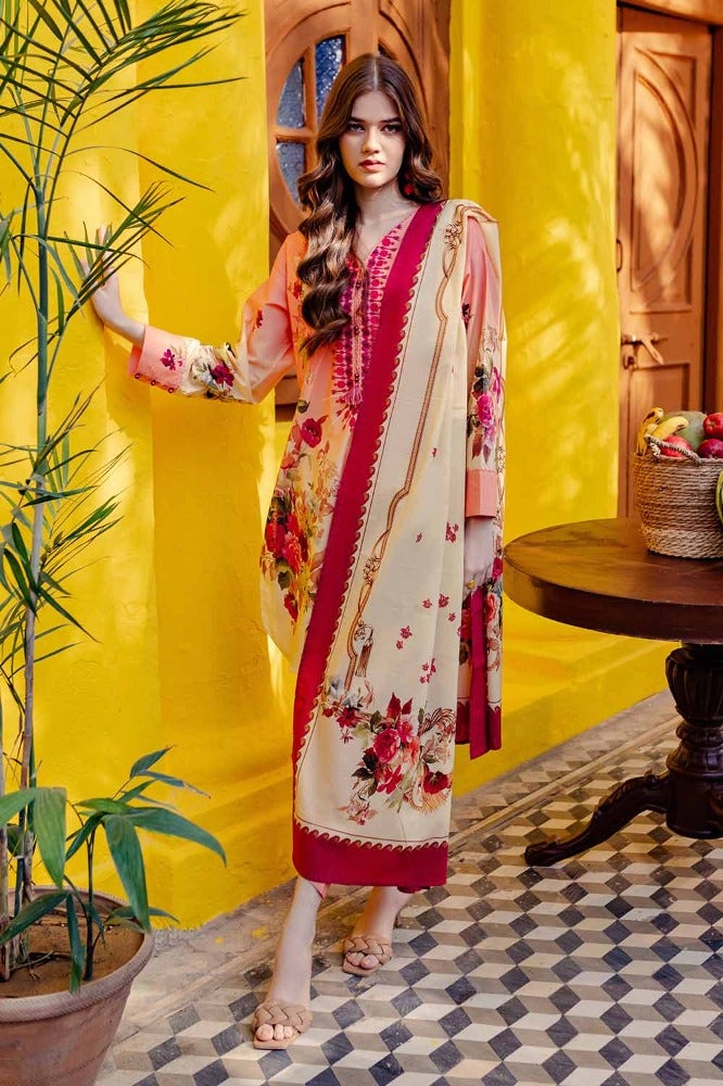 Gul Ahmed 3PC Printed Lawn Unstitched Suit CL-42026 A